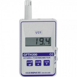 Termohigrômetro Digital Portátil Gfth200 - InstruFiber