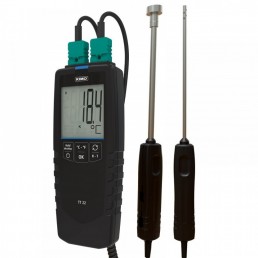 Termômetro digital portátil com 2 entradas, mod. TT22, Kimo - InstruFiber 
