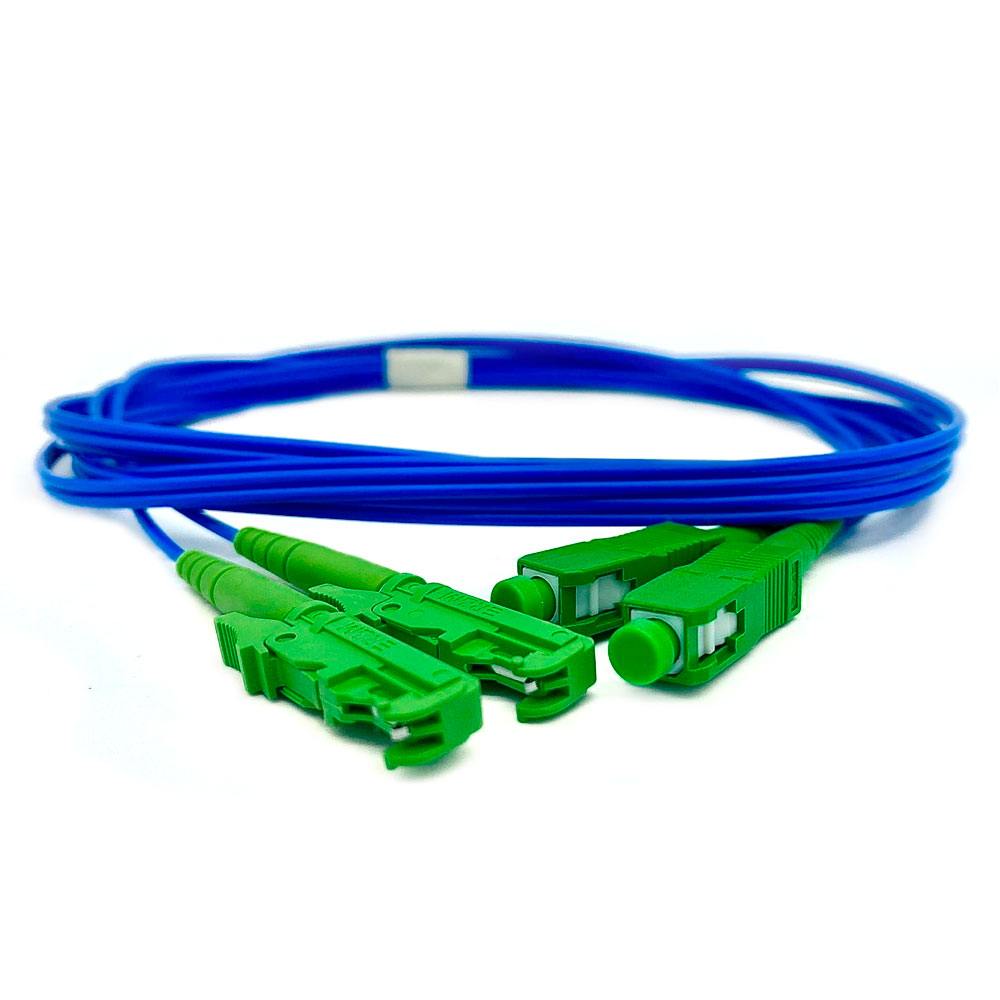 Cable Fibra Óptica OM3 LC-UPC/SC-UPC 2.5M Azul