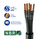 CABO COMANDO/CONTROLE 5X10,00 MM² SEM BLINDAGEM PRETO - INSTRUFIBER