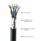 CABO DE REDE CAT5 4PX24 AWG BLINDADO PRETO - INSTRUFIBER