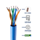 CABO DE REDE CAT5 4PX24 AWG AZUL - INSTRUFIBER