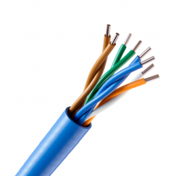 CABO DE REDE CAT5 4PX24 AWG AZUL - INSTRUFIBER