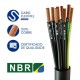 CABO COMANDO/CONTROLE 10X0,50 MM² SEM BLINDAGEM 9+1VIA VD/AM PRETO - INSTRUFIBER