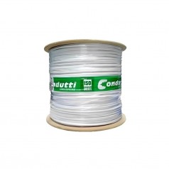 CABO COAXIAL RF 0.4X2.5 67% MALHA 300M BRANCO - INSTRUFIBER