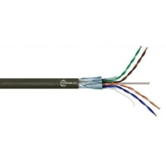 CABO LAN FTP CAT6 4 PARES 23AWG - CAPA ÚNICA BLINDADO COPPERLAN - PRETO (VENDA POR METRO) - INSTRUFIBER