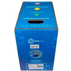 Cabo de Rede Cat.6 UTP 4PX24AWG CM Azul (Caixa com 305 metros) - INSTRUFIBER