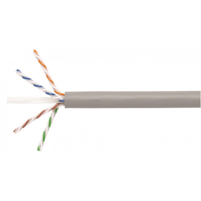 Cabo de Rede Cat.6 UTP 4PX24AWG CM Cinza (Caixa com 305 metros) - INSTRUFIBER