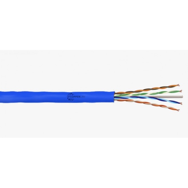 Cabo de Rede Cat.6 UTP 4PX24AWG CM Azul (Caixa com 305 metros) - INSTRUFIBER