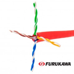 Cabo de Rede CAT6 Furukawa Gigalan Vermelho - INSTRUFIBER