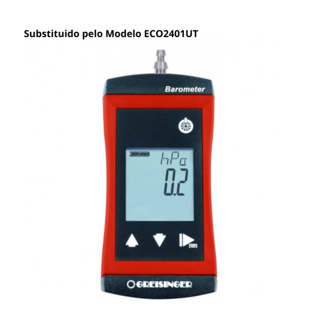 BARÔMETRO MANÔMETRO DIGITAL PORTATIL PARA PRESSAO ATMOSFERICA E VACUO, MOD G1111UTGE, MARCA GREISINGER - INSTRUFIBER