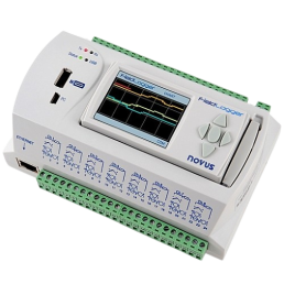 REGISTRADOR DE DADOS MULTICANAIS COM DISPLAY, MOD. FIELDLOGGER - INSTRUFIBER