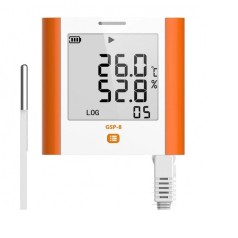 GSP8 Datalogger de temperatura e Umidade Com sensor externo até 100 mil leituras Alta Precisão 0,3°C - INSTRUFIBER