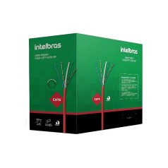 CABO UTP CAT6 4P X 23 AWG CMX IMPACT GIGA VERMELHO (CAIXA COM 305M) - INSTRUFIBER