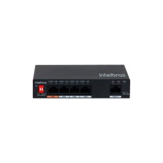 SWITCH SF 500 HI-POE INTELBRAS: 5 PORTAS FAST ETHERNET COM LONGA DISTÂNCIA POE - INSTRUFIBER