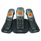 TELEFONE SEM FIO DIGITAL COM DOIS RAMAIS ADICIONAIS TS 5123 - INSTRUFIBER