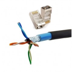 Patch Cord Dupla Capa Blindado Externo (Conectorizado) CAT5e - INSTRUFIBER