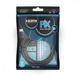 Cabo HDMI 2.1 3 Metros 8K Ultra HD 018-1030 - INSTRUFIBER