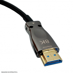 Cabo HDMI 2.1 10 Metros Fibra Óptica 8K Ultra HD - INSTRUFIBER