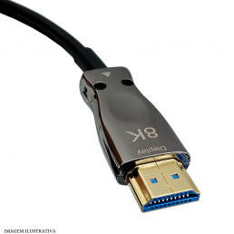 Cabo HDMI 2.1 70 Metros Fibra Óptica 8K Ultra HD - INSTRUFIBER