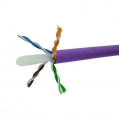 Cabo de Rede Cat6 Lilas UTP Siemon 24AWG LSZH - INSTRUFIBER