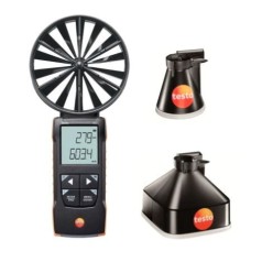 Testo417Kit1 - Anemômetro de palhetas com funis de medição - INSTRUFIBER