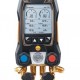 Testo557sKitSmartVácuoCMangueiras - Manifold digital inteligente com sondas de temperatura de vácuo e braçadeira sem fio e conjunto de enchimento de mangueira com 4 mangueiras - INSTRUFIBER