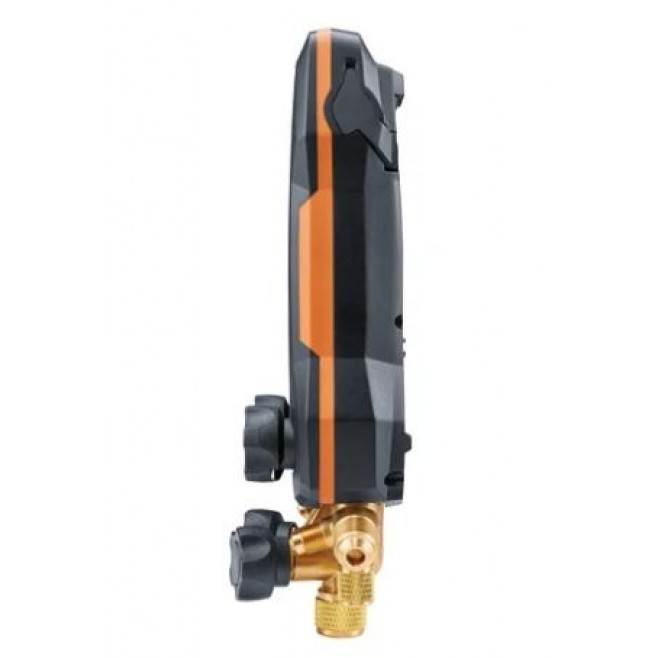 Testo557sKitSmartVácuoCMangueiras - Manifold digital inteligente com sondas de temperatura de vácuo e braçadeira sem fio e conjunto de enchimento de mangueira com 4 mangueiras - INSTRUFIBER