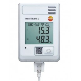 TestoSaveris2H1 - Data logger WiFi com display e sonda integrada de temperatura e umidade - INSTRUFIBER