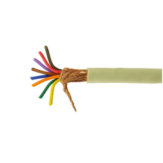 Cabo Manga 8x22AWG Blindado em Malha BT Bege - INSTRUFIBER