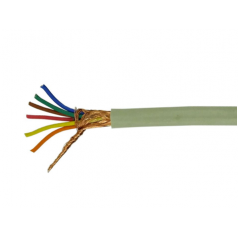 Cabo Manga 6x22 AWG Blindado em Malha BT Bege - INSTRUFIBER