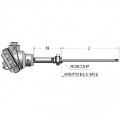 TM211 - TERMOPAR ISOLAÇÃO MINERAL - INSTRUFIBER