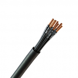 CABO COMANDO/CONTROLE 7X0,75 MM² SEM BLINDAGEM PRETO - INSTRUFIBER