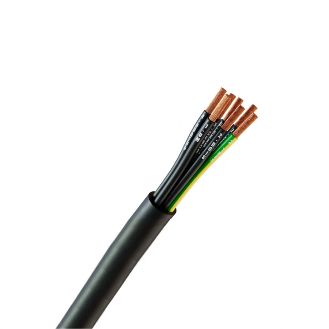 CABO COMANDO/CONTROLE 6X0,50 MM² SEM BLINDAGEM 5+1VIA VD/AM PRETO - INSTRUFIBER