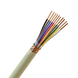 Cabo Manga 10X22 Awg Blindado Malha de Cobre Verde/palha - INSTRUFIBER