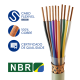 Cabo Manga 12X24 Awg Blindado Malha de Cobre Verde/Palha - INSTRUFIBER