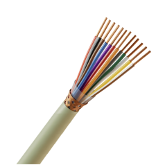 Cabo Manga 12X24 Awg Blindado Malha de Cobre Verde/Palha - INSTRUFIBER