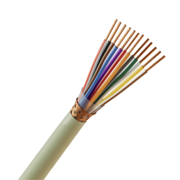 Cabo Manga 12X22 Awg Blindado Malha de Cobre Verde/palha - INSTRUFIBER