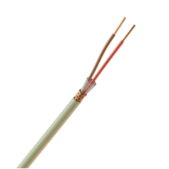 Cabo Manga 2X24 Awg Blindado Malha de Cobre Verde/Palha - INSTRUFIBER