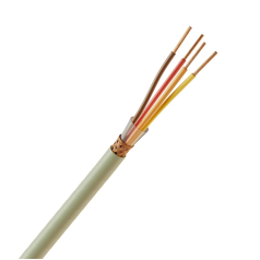 Cabo Manga 4X22 Awg Blindado Malha de Cobre Verde/Palha - INSTRUFIBER