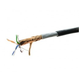 Cabo de Rede Dupla Capa Blindado Externo Cat5e SFTP - INSTRUFIBER