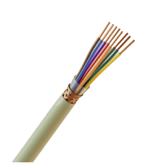 Cabo Manga 8X22 Awg Blindado Malha de Cobre Verde/Palha - INSTRUFIBER