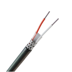 Cabo AFT 2x26 Awg Blindado em Malha de Cobre Estanhado Preto - INSTRUFIBER