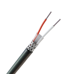 Cabo AFT 2x16 Awg Blindado em Malha de Cobre Estanhado Preto - INSTRUFIBER