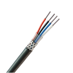 Cabo AFT 4x26 Awg Blindado em Malha de Cobre Estanhado Preto - INSTRUFIBER