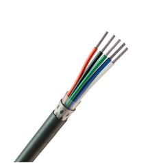 Cabo AFT 5x20 Awg Blindado em Malha de Cobre Estanhado Preto - INSTRUFIBER