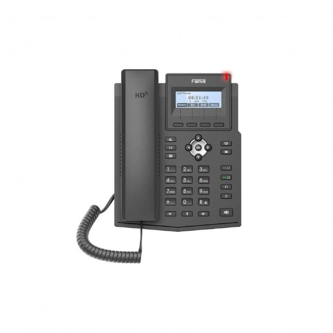 TELEFONE IP FANVIL X1SP - FAST ETHERNET COM POE E COM FONTE 2 LINHAS - INSTRUFIBER