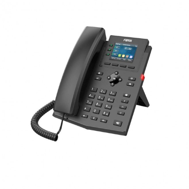 TELEFONE IP EMPRESARIAL FANVIL X303W 4 LINHAS SIP ALTA PERFORMANCE - INSTRUFIBER