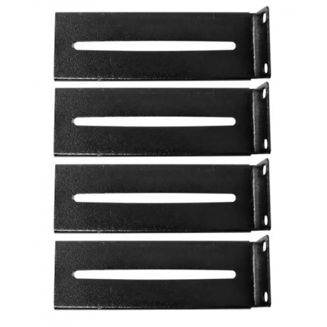 Mini Rack de Parede Com 2 Planos 12U X 570 mm (53,34 cm x 57 cm*) e Bandeja Fixa Ventilada 1U X 400 mm com 4 Pontos de Fixação Instalada - Preto - INSTRUFIBER