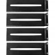 Mini Rack de Parede Com 2 Planos 12U X 570 mm (53,34 cm x 57 cm*) e Bandeja Fixa Ventilada 1U X 400 mm com 4 Pontos de Fixação Instalada - Preto - INSTRUFIBER